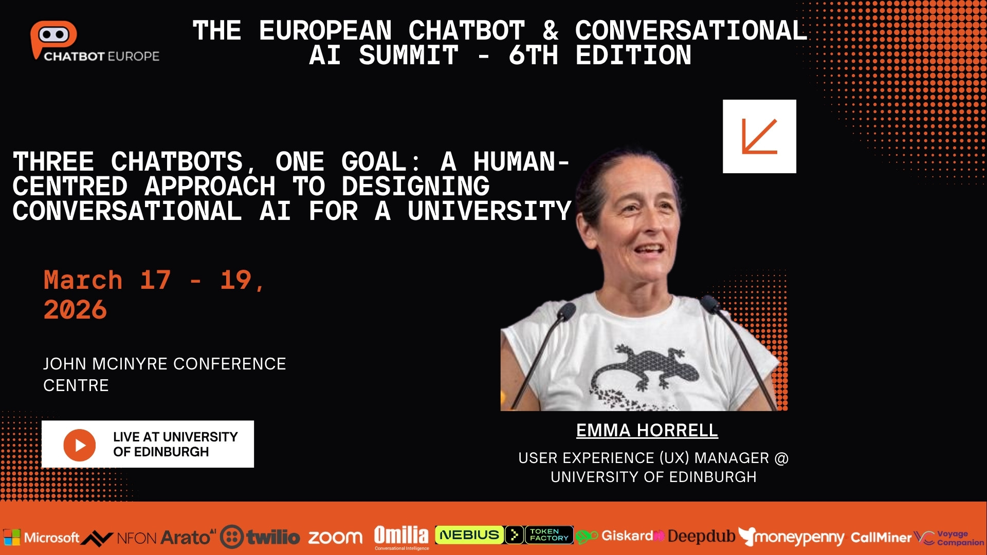 THREE CHATBOTS, ONE GOAL A HUMAN CENTERED APPROACH TO DESIGNING CONVERSATIONAL AI FOR A UNIVERSITY
