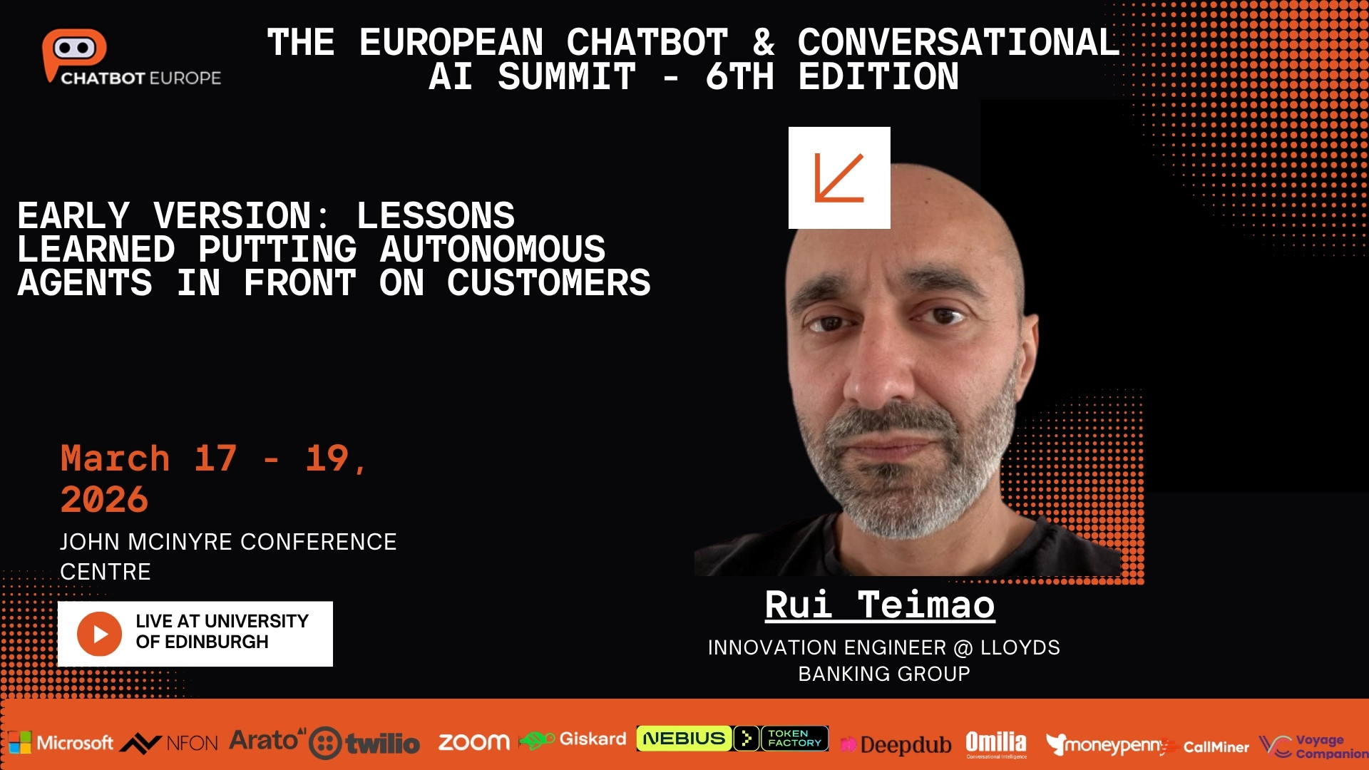 EARLY VERSION LESSONS LEARNED PUTTING AUTONOMOUS AGENTS IN FRONT ON CUSTOMERS
